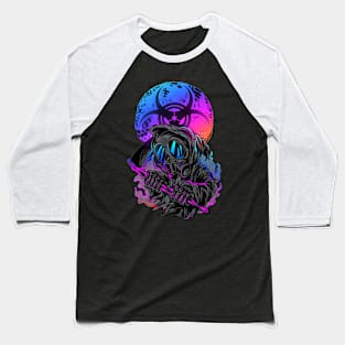 Gas Mask Man Baseball T-Shirt